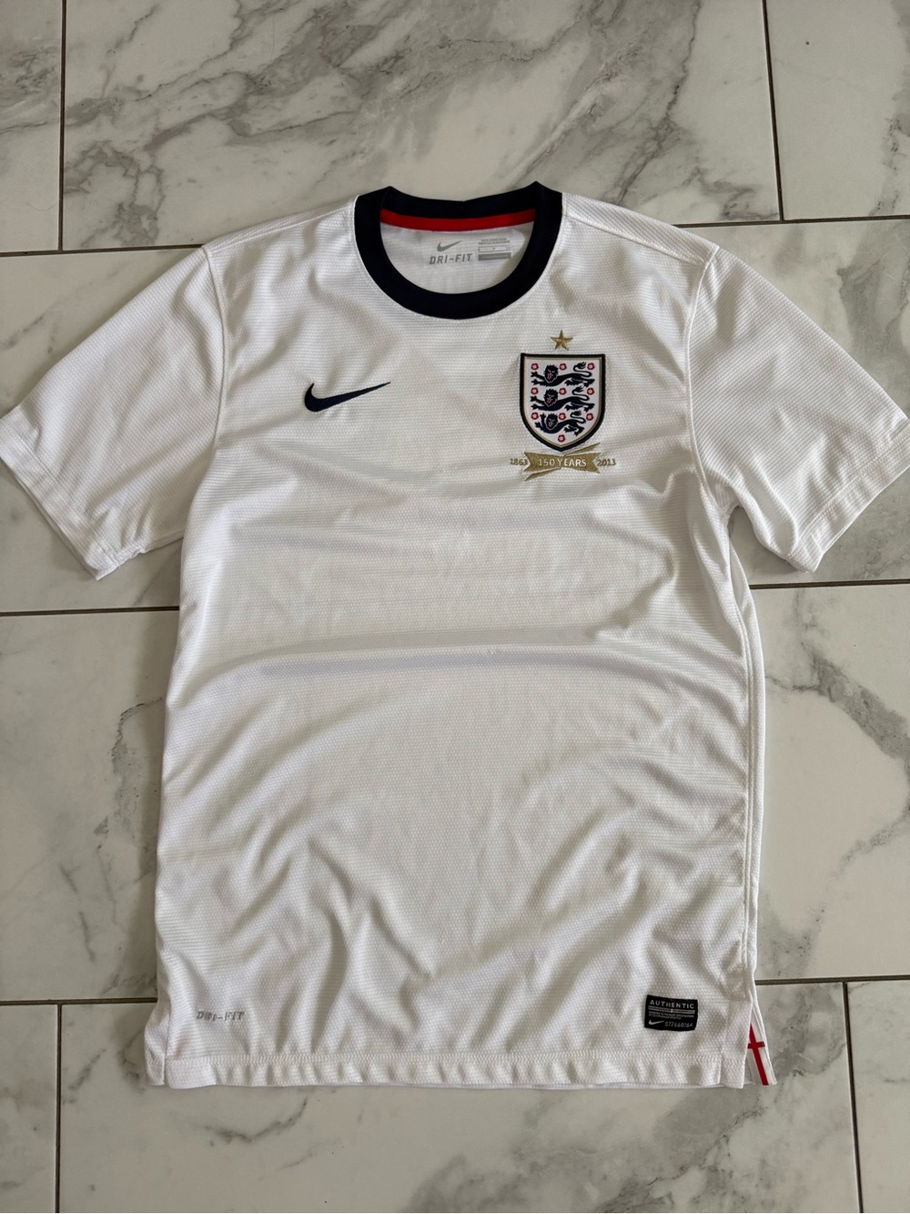 Nike England 2013/14 Home Football Kit Soccer Jersey 150th Anniversary World Cup